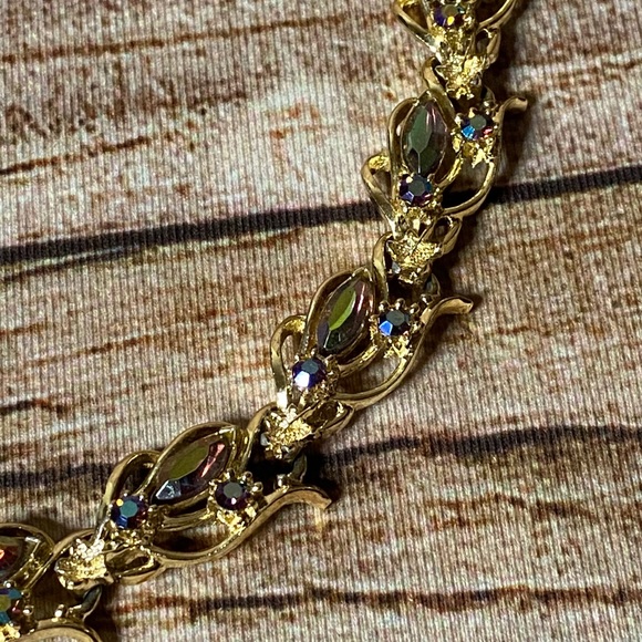 J Crew Vintage Brulee Mixed Stone Neutral Necklace - Picture 4 of 5